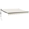 Automatinė ištraukiama markizė, kreminės spalvos, 3,5x2,5m