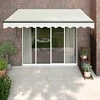 Automatinė ištraukiama markizė, kreminės spalvos, 3,5x2,5m