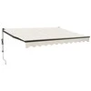 Automatinė ištraukiama markizė, kreminės spalvos, 3x2,5m