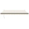 Automatinė ištraukiama markizė, kreminės spalvos, 4,5x3m