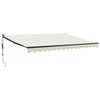 Automatinė ištraukiama markizė, kreminės spalvos, 4,5x3m