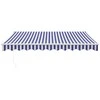 Automatinė ištraukiama markizė, mėlyna ir balta, 3,5x2,5m