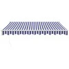 Automatinė ištraukiama markizė, mėlyna ir balta, 3x2,5m