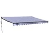 Automatinė ištraukiama markizė, mėlyna ir balta, 4,5x3m