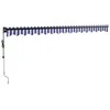 Automatinė ištraukiama markizė, mėlyna ir balta, 4,5x3m
