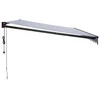 Automatinė ištraukiama markizė, mėlyna ir balta, 5x3m