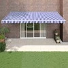Automatinė ištraukiama markizė, mėlyna ir balta, 5x3m