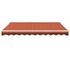 Automatinė ištraukiama markizė, oranžinė ir ruda, 3,5x2,5m