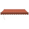 Automatinė ištraukiama markizė, oranžinė ir ruda, 3,5x2,5m
