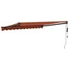 Automatinė ištraukiama markizė, oranžinė ir ruda, 3x2,5m
