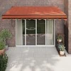 Automatinė ištraukiama markizė, oranžinė ir ruda, 3x2,5m