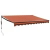 Automatinė ištraukiama markizė, oranžinė ir ruda, 3x2,5m