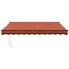 Automatinė ištraukiama markizė, oranžinė ir ruda, 3x2,5m