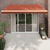 Automatinė ištraukiama markizė, oranžinė ir ruda, 3x2,5m