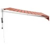 Automatinė ištraukiama markizė, oranžinė ir ruda, 3x2,5m