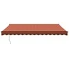 Automatinė ištraukiama markizė, oranžinė ir ruda, 4,5x3m