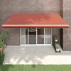 Automatinė ištraukiama markizė, oranžinė ir ruda, 4,5x3m