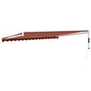 Automatinė ištraukiama markizė, oranžinė ir ruda, 4,5x3m