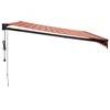 Automatinė ištraukiama markizė, oranžinė ir ruda, 4,5x3m