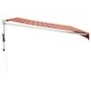 Automatinė ištraukiama markizė, oranžinė ir ruda, 4,5x3m