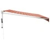 Automatinė ištraukiama markizė, oranžinė ir ruda, 4x3m