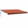 Automatinė ištraukiama markizė, oranžinė ir ruda, 4x3m