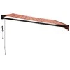 Automatinė ištraukiama markizė, oranžinė ir ruda, 4x3m