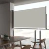 Ištraukiama šoninė kiemo pertvara, kreminės spalvos, 80x300cm