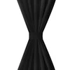 Juodos Užuolaidos su Kilpomis 140 x 225 cm, 2 vnt., Mikro Satinas