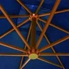 Kabantis sodo skėtis su stulpu, mėlynas, 3x3m, eglės masyvas