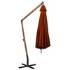 Kabantis sodo skėtis su stulpu, terakota, 3,5x2,9m, eglė