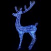 Kalėdinė dekoracija elnias, mėlyna, 180cm, akrilas, 250LED, XXL