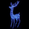 Kalėdinė dekoracija elnias, mėlyna, 180cm, akrilas, 250LED, XXL