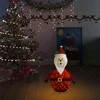 Kalėdinė dekoracija Kalėdų Senelis, 60cm, audinys, LED