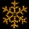 Kalėdinė dekoracija snaigė su 144 šiltomis LED, 59x59cm