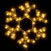 Kalėdinė dekoracija snaigė su 48 šiltomis baltomis LED, 27x27cm
