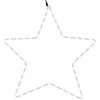 Kalėdinė dekoracija žvaigždė su 48 šiltomis baltomis LED, 56cm