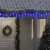 Kalėdinė girlianda varvekliai, 200 mėlynų LED, akrilas/PVC, 20m