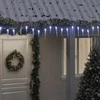 Kalėdinė girlianda varvekliai, 200 šaltų baltų LED, akrilas/PVC
