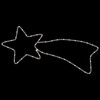 Kalėdinės dekoracijos kometos su 48 LED, 3vnt., 65x28cm