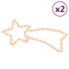 Kalėdinės dekoracijos kometos su 48 LED, 2vnt., 65x28cm