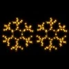 Kalėdinės dekoracijos snaigės su LED, 2vnt., 38x37cm