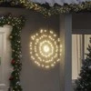 Kalėdiniai šviestuvai fejerverkai, 4vnt., šilti balti, 140 LED