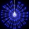 Kalėdiniai šviestuvai fejerverkai, 8 vnt., 140 mėlynų LED, 17cm