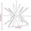 Kalėdiniai šviestuvai su LED, 3vnt., balti, 57cm, sulankstomi