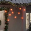 Kalėdinis šviestuvas, raudonos spalvos, 10cm, 10 LED lempučių