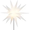 Kalėdinis šviestuvas su kuoliuku ir LED, baltas, 57cm