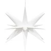 Kalėdinis šviestuvas su LED, baltos spalvos, 43cm, sulankstomas