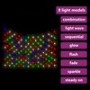 Kalėdinių lempučių tinklas, 3x3m, 306 įvairių spalvų LED