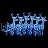 Kalėdų dekoracija elniai ir rogės, akrilas, 320 LED